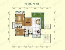 台山颐和温泉城K3户型 138平米户型图