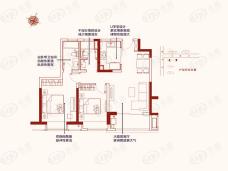 华谊逸品澜湾B6户型户型图