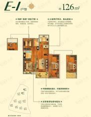 中海国际社区四期中心湾 E-L户型户型图