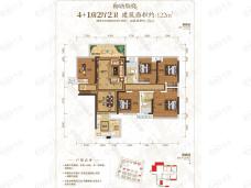 宾阳彰泰学府5室2厅2卫户型图